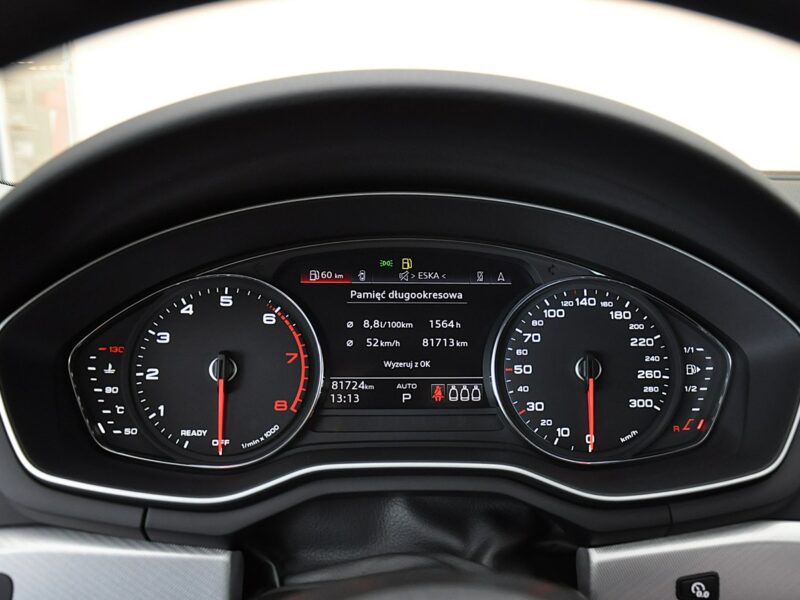 Audi A5 45TFSI 265 KM Quattro Sline B&O MatrixLed Tempopmat Kamera Ambiente F5 (2016-)