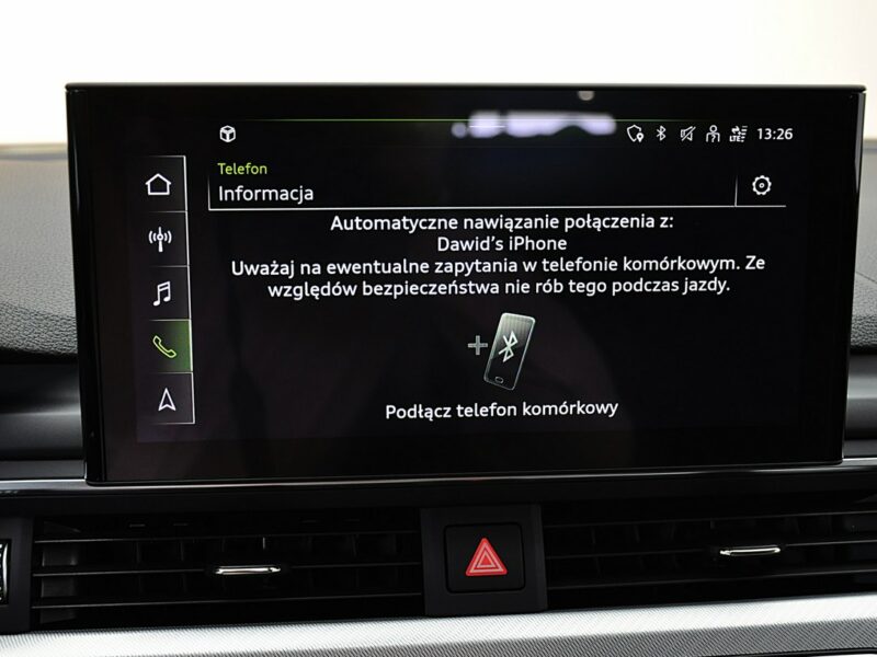 Audi A5 45TFSI 265 KM Quattro Sline B&O MatrixLed Tempopmat Kamera Ambiente F5 (2016-)
