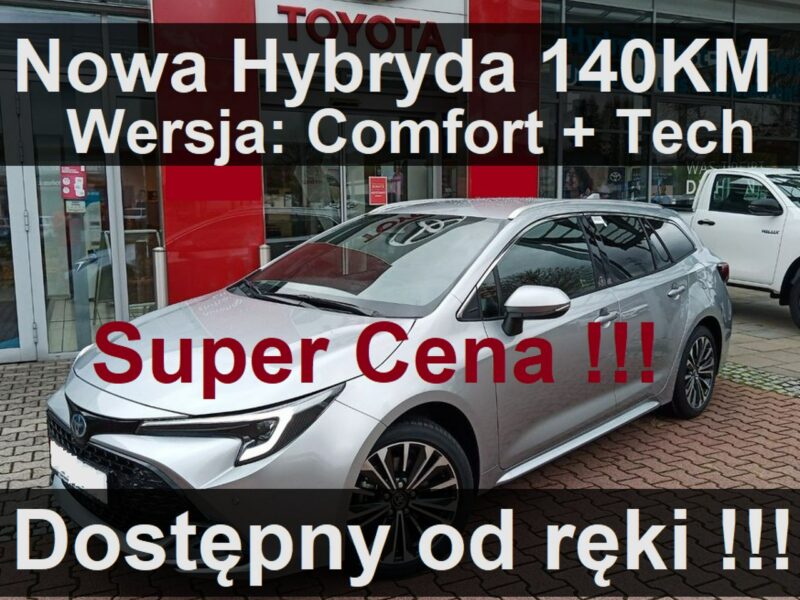 Toyota Corolla Nowa Hybryda 140KM 1,8 Pakiet Tech Comfort Kamera Dostępny - 1355zł E21 (2019-)