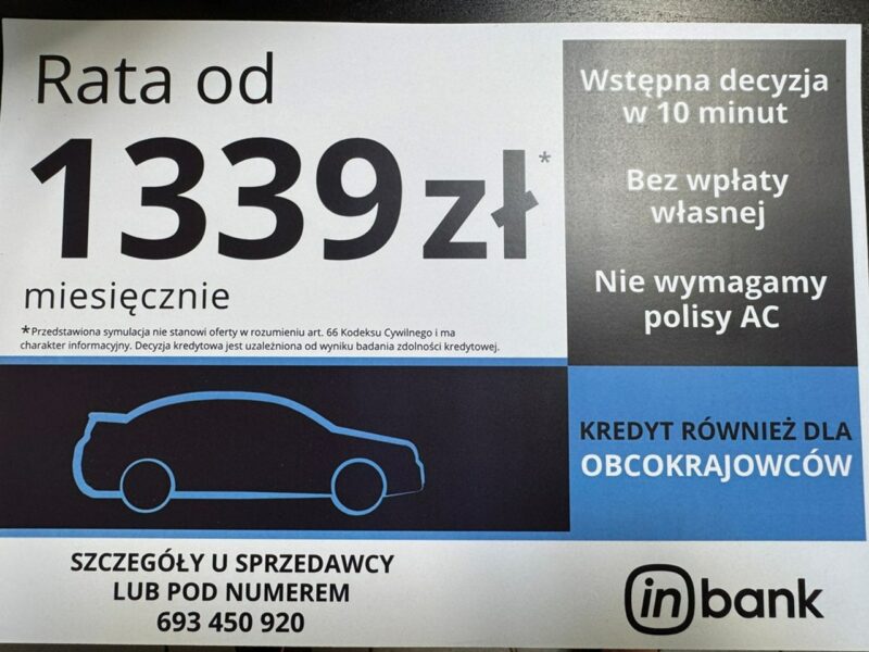 Jaguar F-PACE Pisemna Gwarancja 12 miesięcy