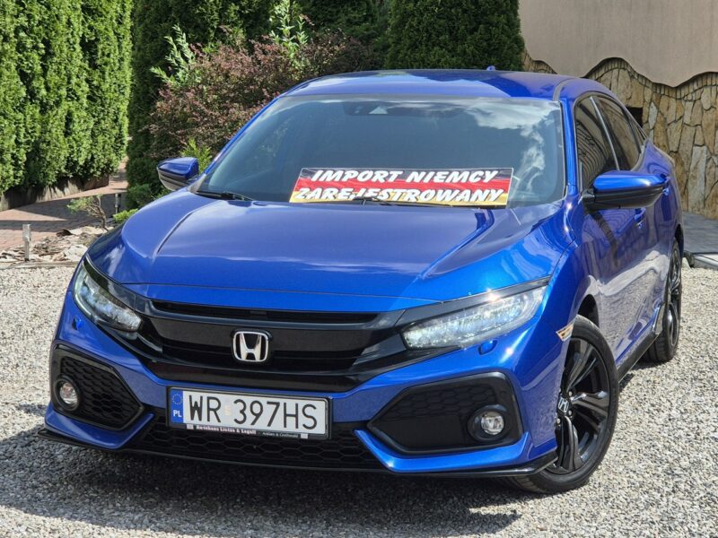 Honda Civic 1.5 VTEC Turbo 182KM, Sport Plus, Org. Lakier, Full Led X (2017-2021)