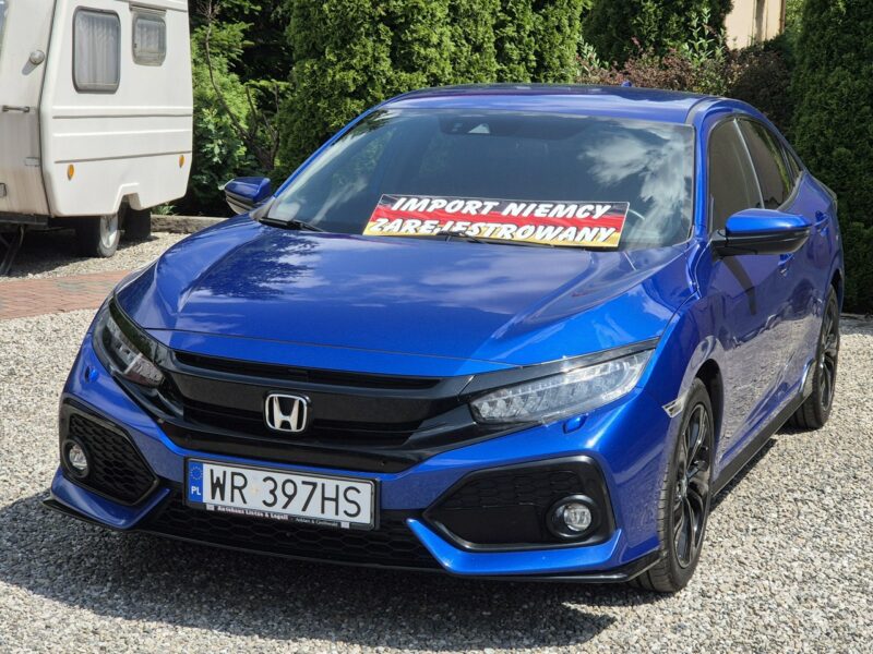 Honda Civic 1.5 VTEC Turbo 182KM, Sport Plus, Org. Lakier, Full Led X (2017-2021)