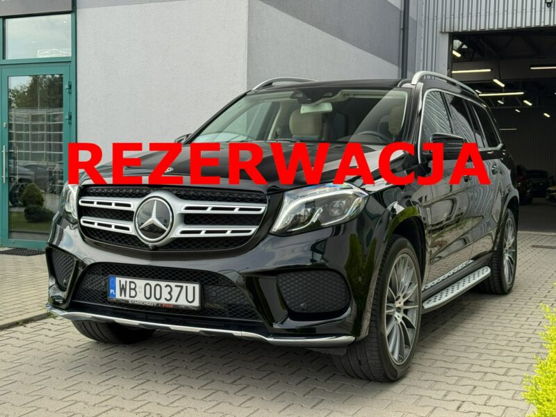 Mercedes GLS Klasa 500 V8, 455 KM. Salon PL. 1 wł. Masaże, Monitory. FV 23%.