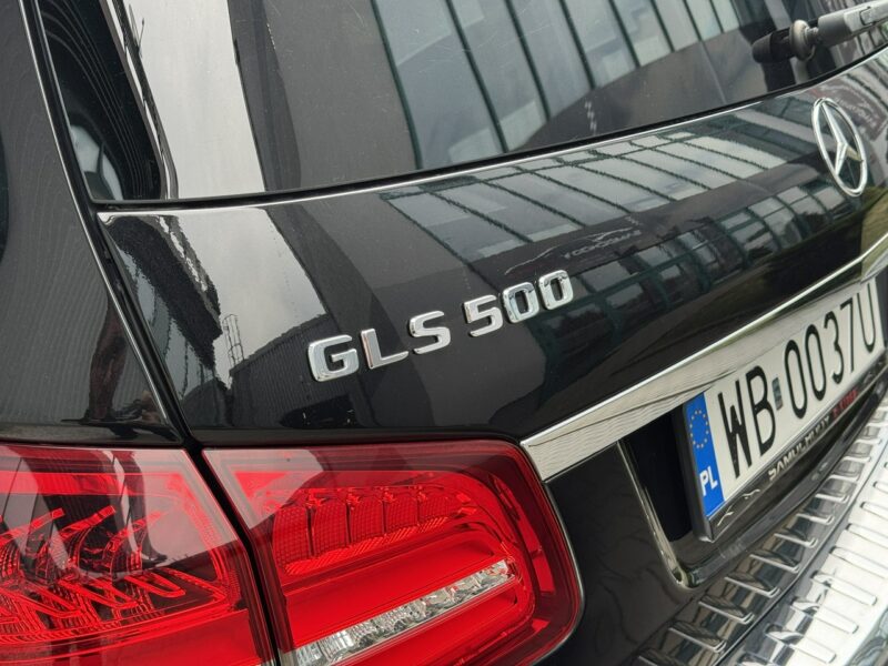 Mercedes GLS Klasa 500 V8, 455 KM. Salon PL. 1 wł. Masaże, Monitory. FV 23%.