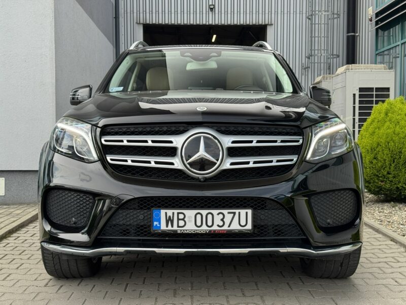Mercedes GLS Klasa 500 V8, 455 KM. Salon PL. 1 wł. Masaże, Monitory. FV 23%.