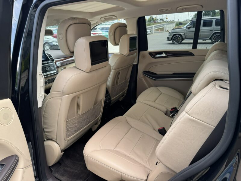 Mercedes GLS Klasa 500 V8, 455 KM. Salon PL. 1 wł. Masaże, Monitory. FV 23%.
