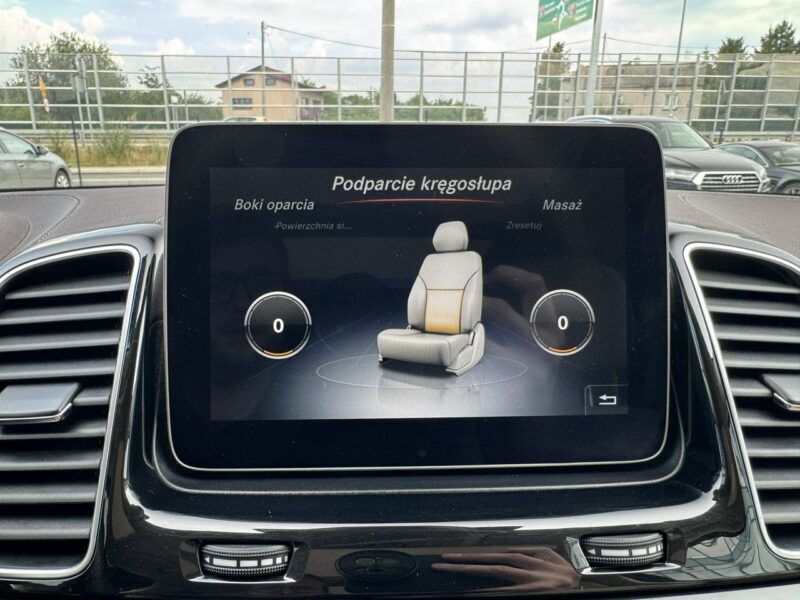 Mercedes GLS Klasa 500 V8, 455 KM. Salon PL. 1 wł. Masaże, Monitory. FV 23%.