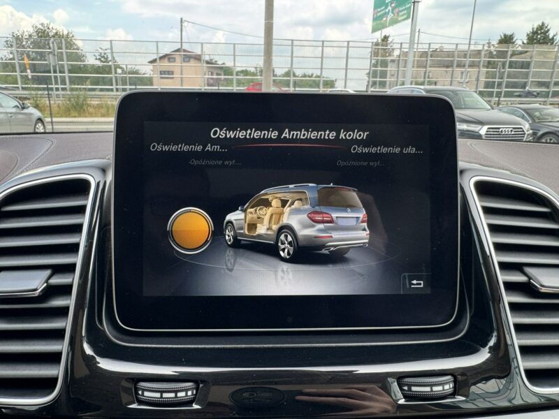 Mercedes GLS Klasa 500 V8, 455 KM. Salon PL. 1 wł. Masaże, Monitory. FV 23%.