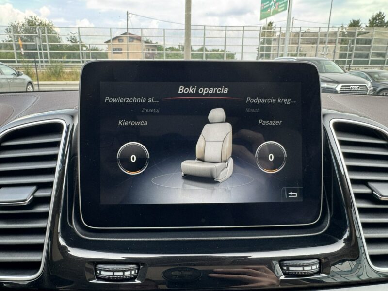 Mercedes GLS Klasa 500 V8, 455 KM. Salon PL. 1 wł. Masaże, Monitory. FV 23%.