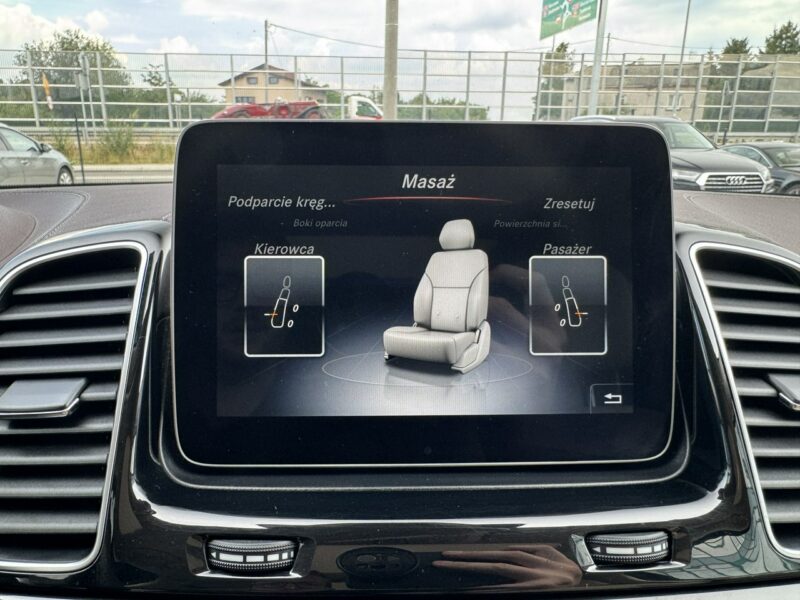 Mercedes GLS Klasa 500 V8, 455 KM. Salon PL. 1 wł. Masaże, Monitory. FV 23%.