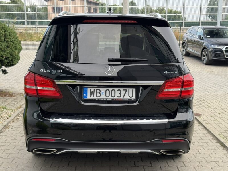 Mercedes GLS Klasa 500 V8, 455 KM. Salon PL. 1 wł. Masaże, Monitory. FV 23%.