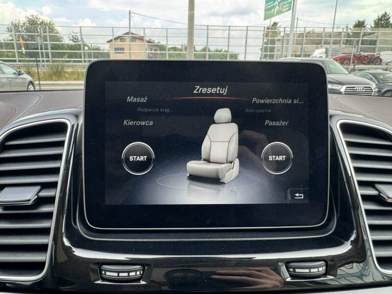 Mercedes GLS Klasa 500 V8, 455 KM. Salon PL. 1 wł. Masaże, Monitory. FV 23%.