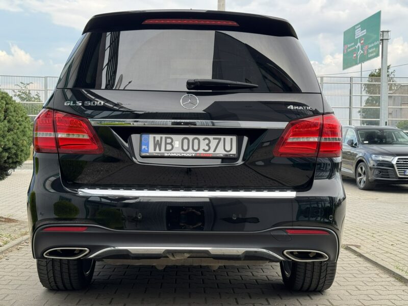 Mercedes GLS Klasa 500 V8, 455 KM. Salon PL. 1 wł. Masaże, Monitory. FV 23%.