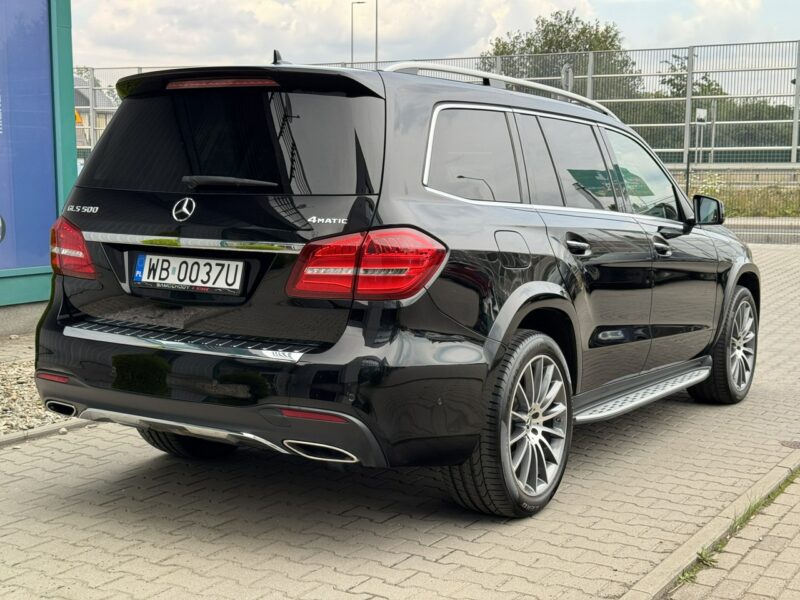 Mercedes GLS Klasa 500 V8, 455 KM. Salon PL. 1 wł. Masaże, Monitory. FV 23%.