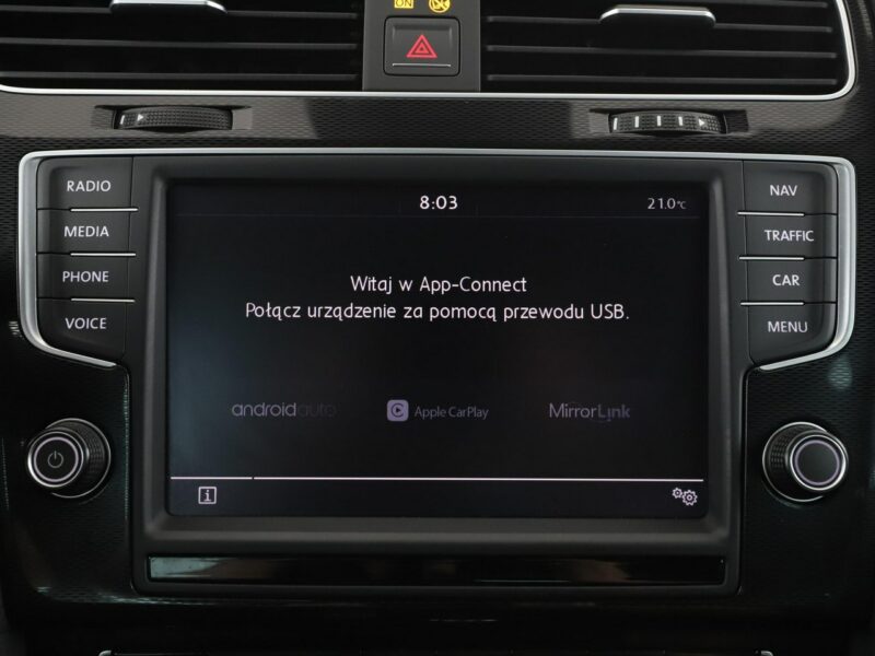 Volkswagen Golf PHEV bi-xenon navi klima auto kamera i czujniki parkowania grzane fote VII (2012-)