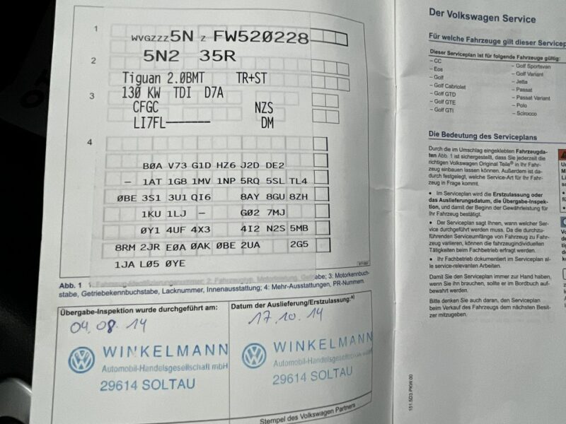 Volkswagen Tiguan Volkswagen Tiguan Lift 2.0TDI 2014r Skóra 4x4 Nawigacja Climatronic! I (2007-2016)