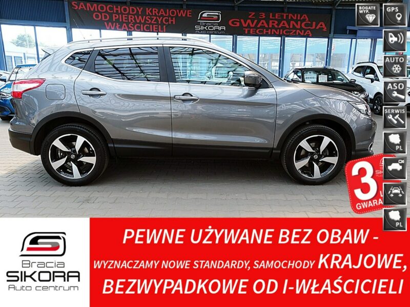 Nissan Qashqai TYLKO 71TYŚ KM PANORAMA+LED+NAVI+Kamera360 SERWIS GWAR. KRAJOWY BEZWYP II (2013-2021)