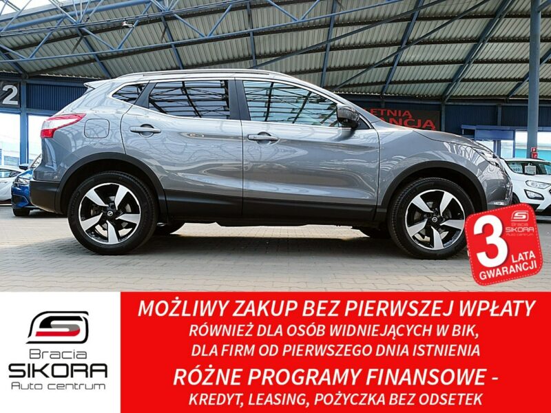 Nissan Qashqai TYLKO 71TYŚ KM PANORAMA+LED+NAVI+Kamera360 SERWIS GWAR. KRAJOWY BEZWYP II (2013-2021)