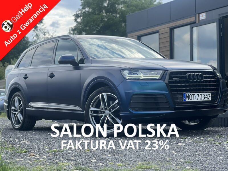 Audi Q7 Salon Polska Poleasingowy II właściciel ASO VAT 23% Bezwypadkowy III (2015-)