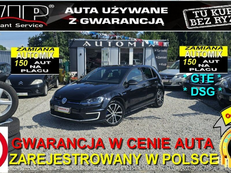 Volkswagen Golf GTE * DSG * Niski Udok.Przebieg* 1,4 BENZ + EE * 150KM * GWARANCJA VII (2012-)