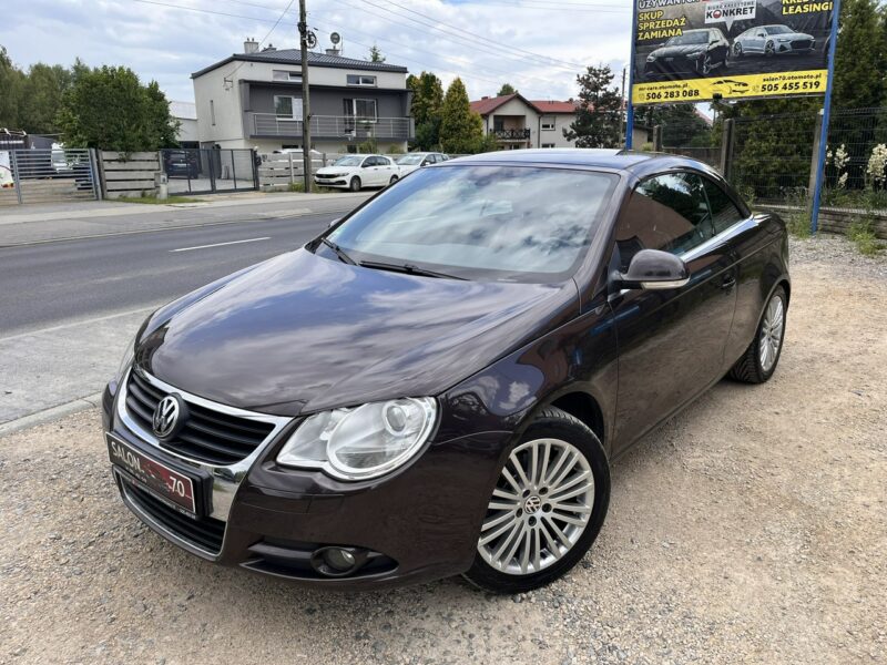 Volkswagen Eos 2.0TURBO 200KM Skóry Alu Xenon NAvi Climatronic Stan BDB Bezwypadkowy