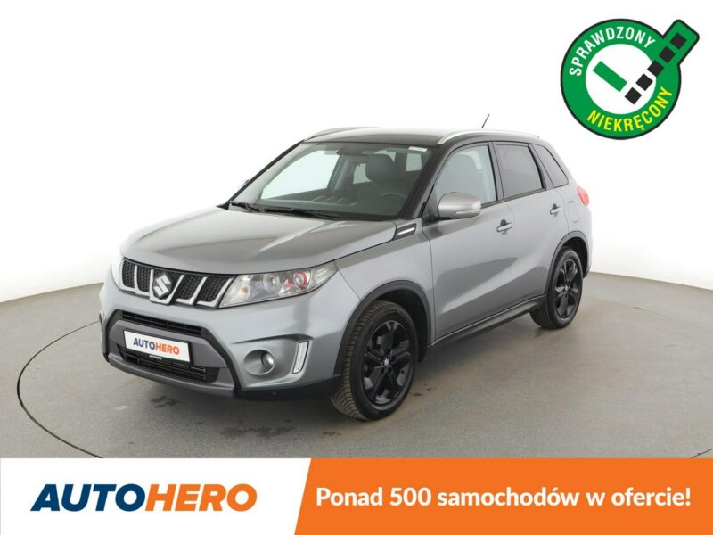 Suzuki Vitara 4x4 automat skóra/alcantara navi kmaera i czujniki parkowania II (2015-2019)