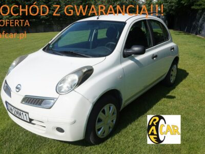Nissan Micra zarejestrowany, ubezpieczony. Gwarancja. Polecam!!! K12 (2003-2010)