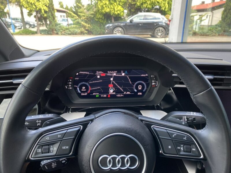 Audi A3 2.0 150 Automat, Wirtualne zegary, Aktywny tempomat 8Y