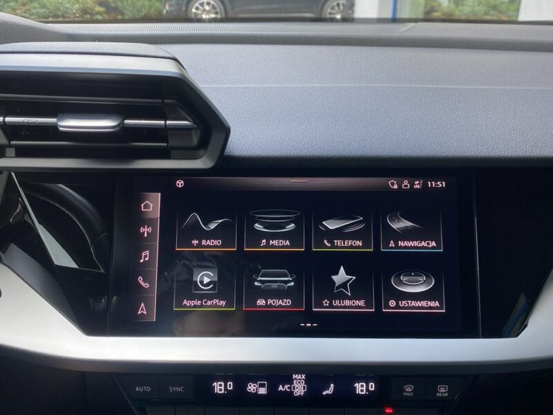 Audi A3 2.0 150 Automat, Wirtualne zegary, Aktywny tempomat 8Y
