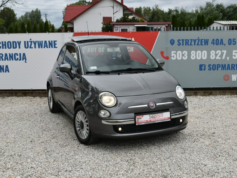 Fiat 500 Louge 1.2 70KM Manual 2010r. Klima Panorama Polecam I (2007-)