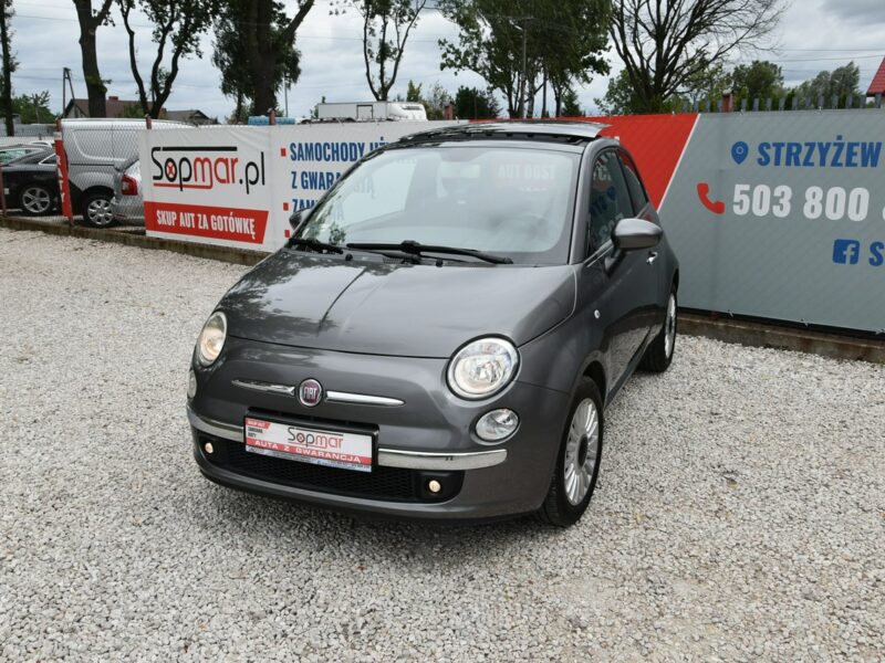 Fiat 500 Louge 1.2 70KM Manual 2010r. Klima Panorama Polecam I (2007-)
