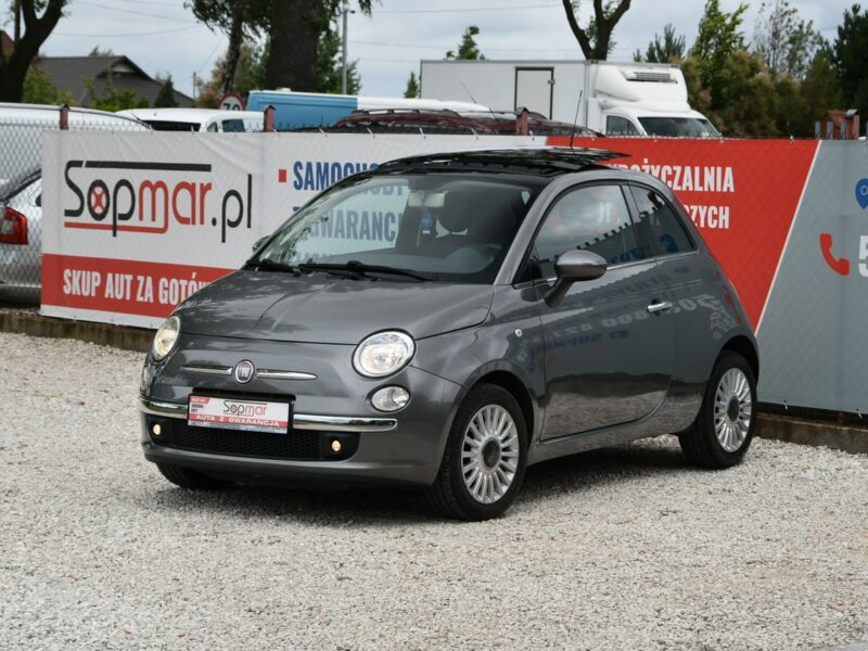 Fiat 500 Louge 1.2 70KM Manual 2010r. Klima Panorama Polecam I (2007-)
