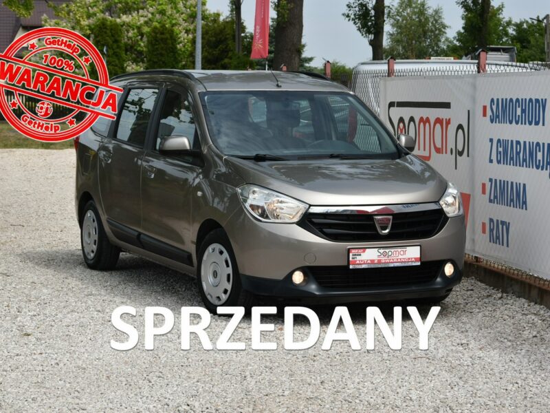 Dacia Lodgy 1.6 BENZYNA 82KM 2013r. Polski SALON Klima 5 osób Polecam