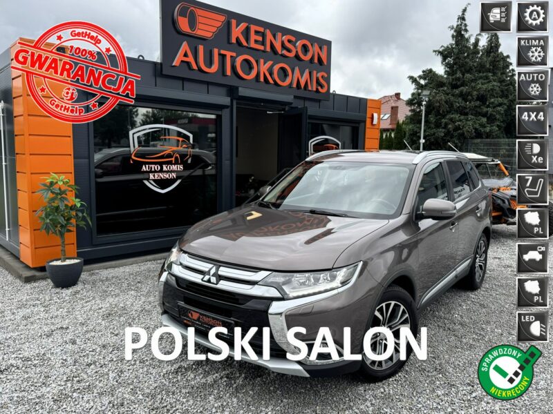 Mitsubishi Outlander 4x4, PL Salon, 7-dmio Osobowy, LED, Kamera cofani, Tempomat, Bluetooth III (2012-)