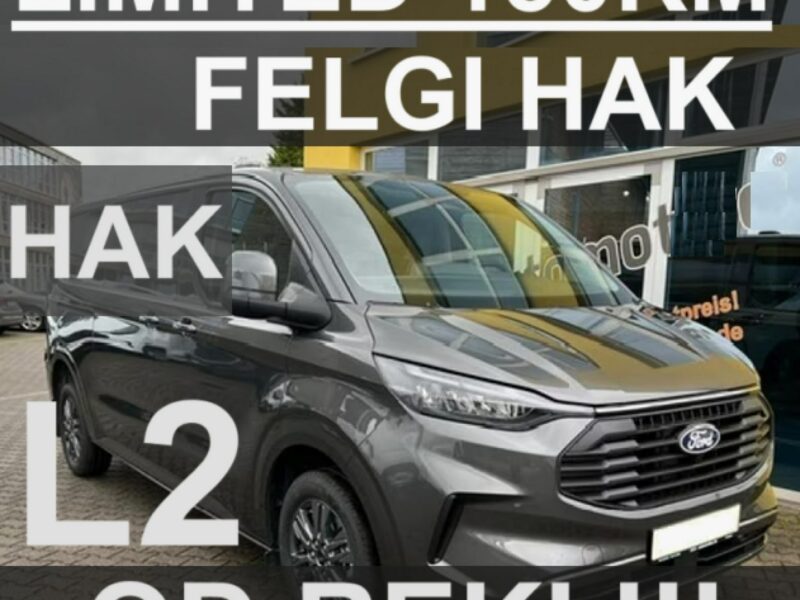 Ford Transit Custom Limited L2 150KM Felgi Hak Niska Cena Dostępny od ręki !! 2212zł