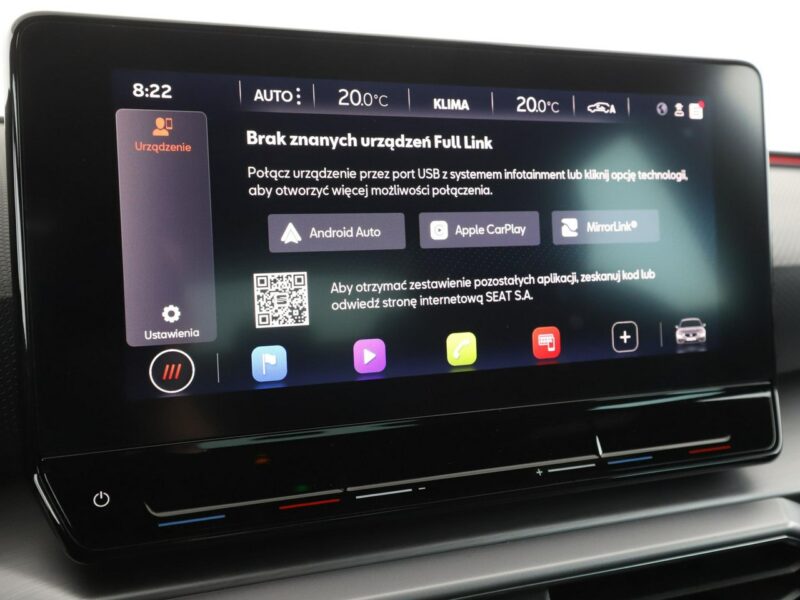 Seat Leon DSG mHEV full LED virtual cocopit navi kamera i czujniki parkowania IV (2020 - )