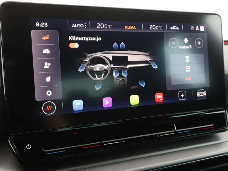 Seat Leon DSG mHEV full LED virtual cocopit navi kamera i czujniki parkowania IV (2020 - )