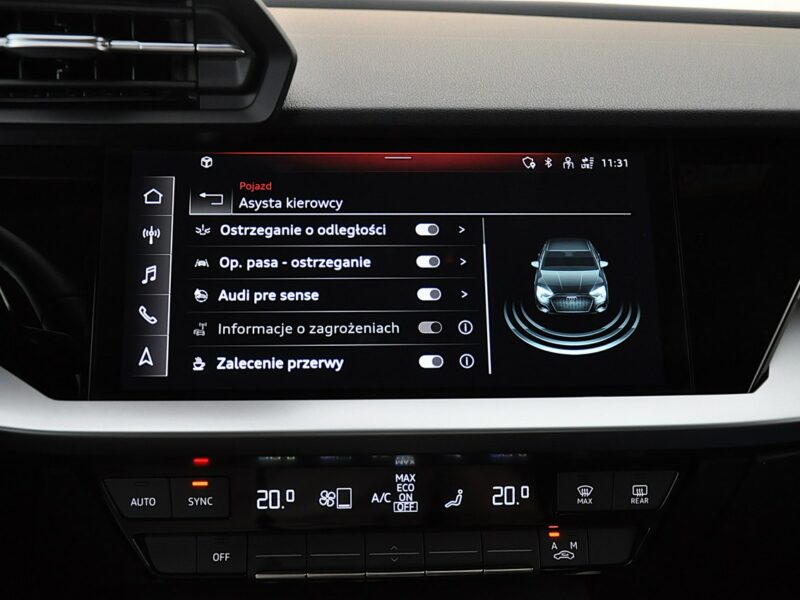 Audi A3 35 TFSI Stronic SportSedan B&O MatrixLed BlackPak. SportoweZawieszenie 8Y