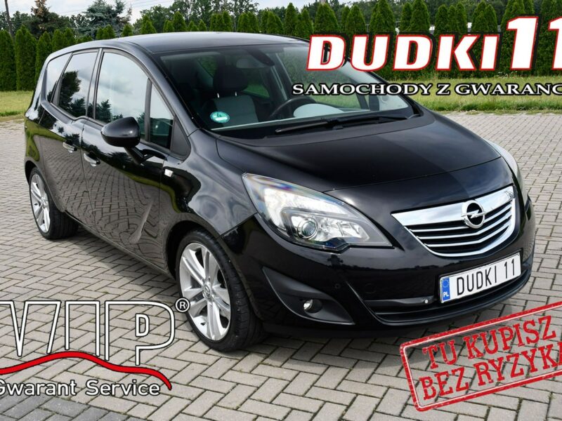 Opel Meriva 1,4Turbo DUDKI11 Klimatr 2 str.Temp.Podg.Fot.Hak.Alu.kredyt,OKAZJA II (2010-)