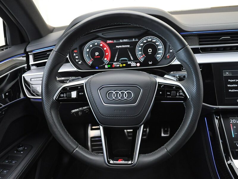 Audi S8 V8 571 KM Quattro B&O3D VirtualPlus MatrixHD Oled Kamery360 Hak Black D5 (2017-)