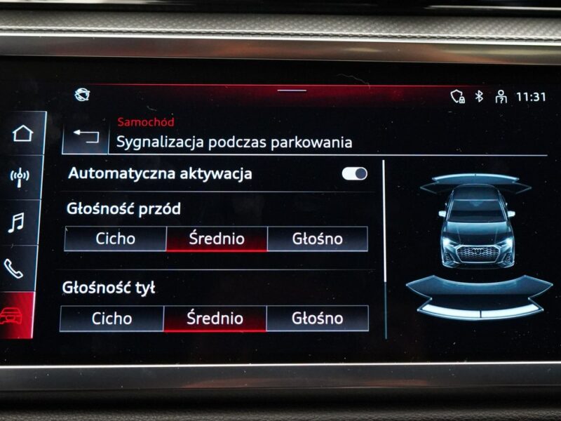 Audi Q3 Sportback 40TFSI Quattro 190KM Sline Kamera360 ACC MatrixLED
