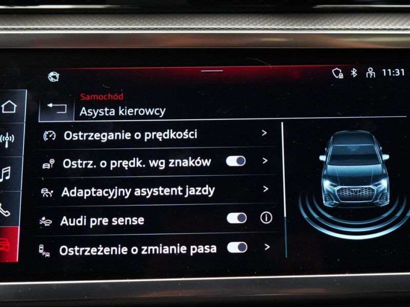 Audi Q3 Sportback 40TFSI Quattro 190KM Sline Kamera360 ACC MatrixLED