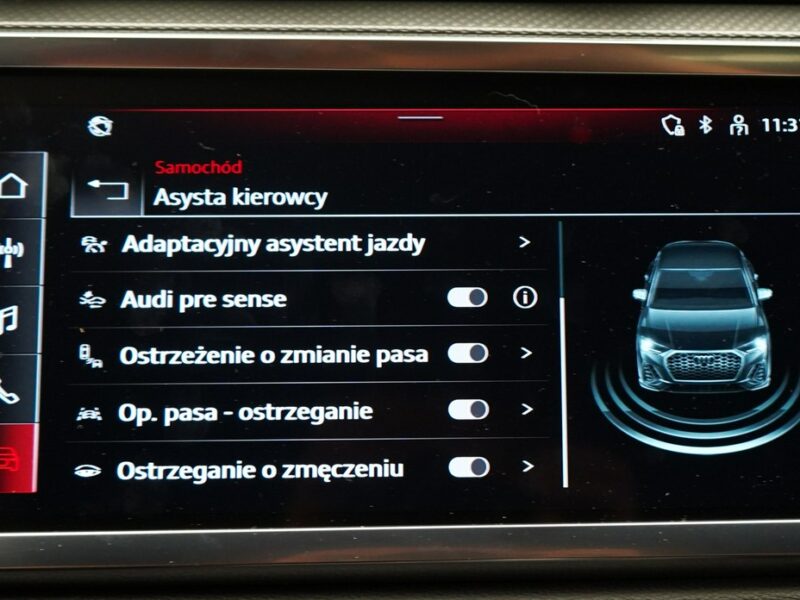 Audi Q3 Sportback 40TFSI Quattro 190KM Sline Kamera360 ACC MatrixLED