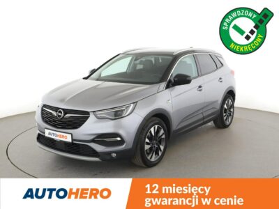 Opel Grandland X navi full LED klima auto kamera i czujniki parkowania grzane fotele