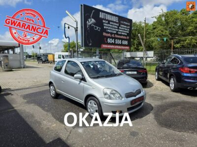 Toyota Yaris 1.0 Benzyna 65 KM, Trzy Klucze, Klimatyzacja, Komputer, Isofix, I (1999-2005)