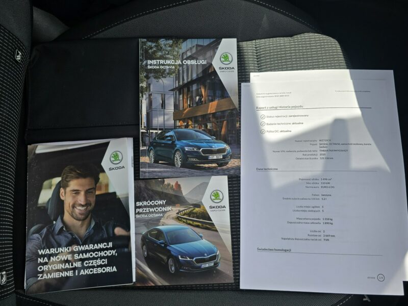 Škoda Octavia AMBITION 1.5 TSI 150KM Salon Polska Serwis ASO Skoda GWARANCJA FV 23% IV (2020-)