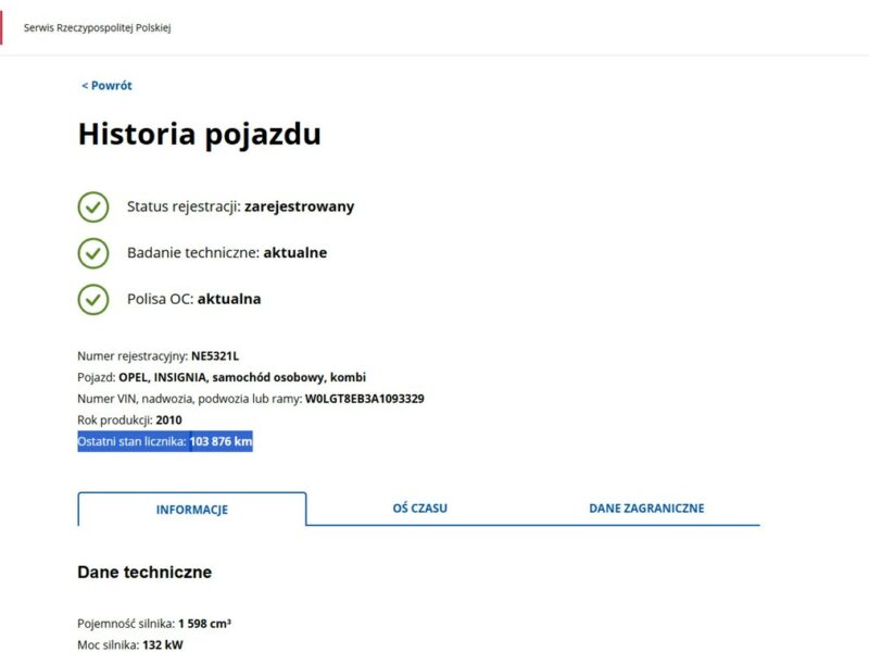 Opel Insignia 1.6 Benzyna Moc 180KM Bogato Wyposażony Zarejestrowany Ubezpieczony A (2008-2017)