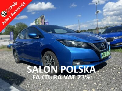 Nissan Leaf Salon Polska Poleasingowy I właściciel Serwis ASO VAT 23% Bezwypadkowy