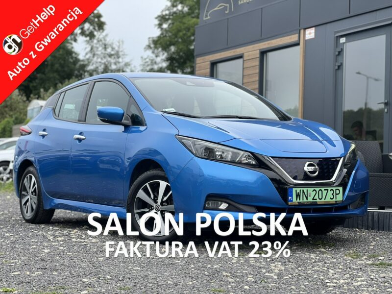 Nissan Leaf Salon Polska Poleasingowy I właściciel Serwis ASO VAT 23% Bezwypadkowy