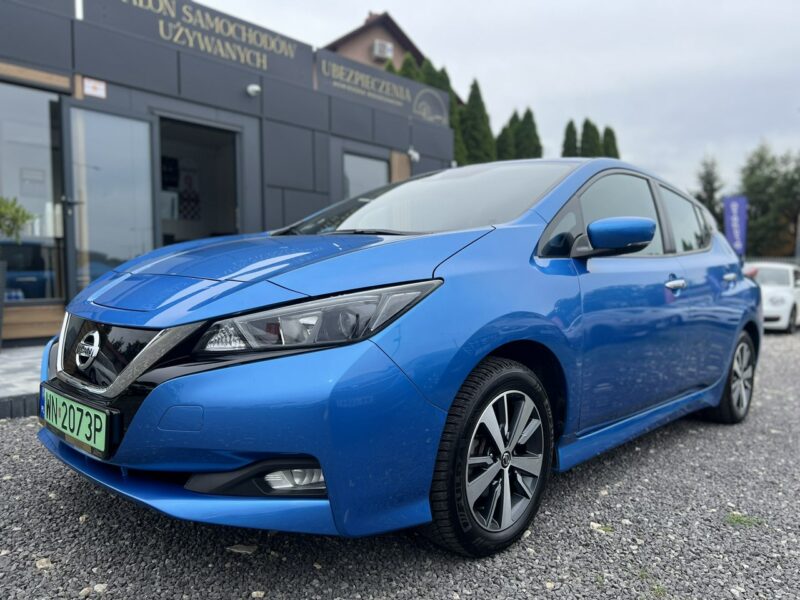 Nissan Leaf Salon Polska Poleasingowy I właściciel Serwis ASO VAT 23% Bezwypadkowy